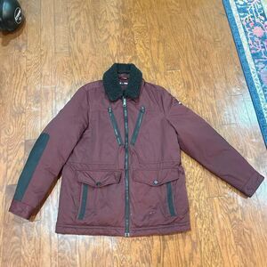 Tommy-hilfiger Men's Burgundy and Red Jacket